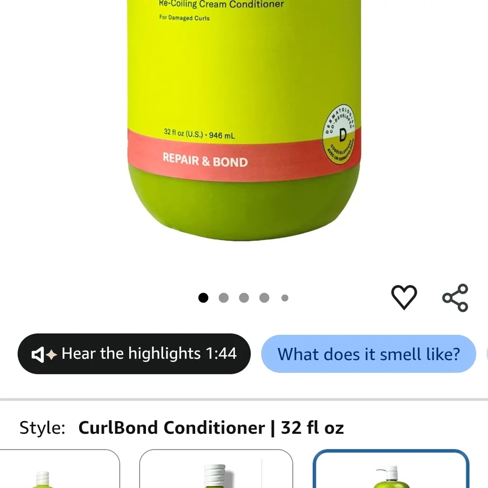DevaCurl CurlBond Re-Coiling Cream Conditioner Curl Enhancing Repair 32 oz